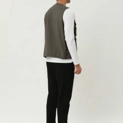 Allegra K Men's Outdoor Safari Waistcoat Sleeveless Multi Pockets Button Gilet Cargo Vest 32 Allegra K Men's Outdoor Safari Waistcoat Sleeveless Multi Pockets Button Gilet Cargo Vest