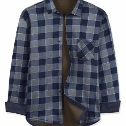 Allegra K Men's Fleece Lined Plaid Thicken Long Sleeve Winter Checked Shirt Jacket 76 Allegra K Men's Fleece Lined Plaid Thicken Long Sleeve Winter Checked Shirt Jacket