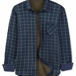 Allegra K Men's Fleece Lined Plaid Thicken Long Sleeve Winter Checked Shirt Jacket 58 Allegra K Men's Fleece Lined Plaid Thicken Long Sleeve Winter Checked Shirt Jacket