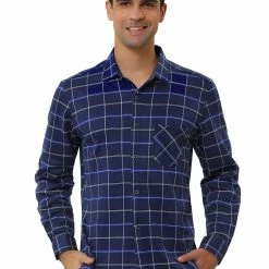 Allegra K Men's Fleece Lined Plaid Thicken Long Sleeve Winter Checked Shirt Jacket 65 Allegra K Men's Fleece Lined Plaid Thicken Long Sleeve Winter Checked Shirt Jacket