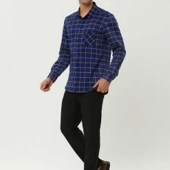 Allegra K Men's Fleece Lined Plaid Thicken Long Sleeve Winter Checked Shirt Jacket 67 Allegra K Men's Fleece Lined Plaid Thicken Long Sleeve Winter Checked Shirt Jacket