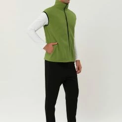 Allegra K Men's Full Zip Plush Vests Sleeveless Lightweight Outdoor Vest Jacket 49 Allegra K Men's Full Zip Plush Vests Sleeveless Lightweight Outdoor Vest Jacket