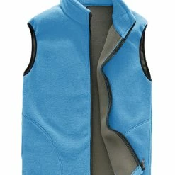 Allegra K Men's Full Zip Plush Vests Sleeveless Lightweight Outdoor Vest Jacket 40 Allegra K Men's Full Zip Plush Vests Sleeveless Lightweight Outdoor Vest Jacket