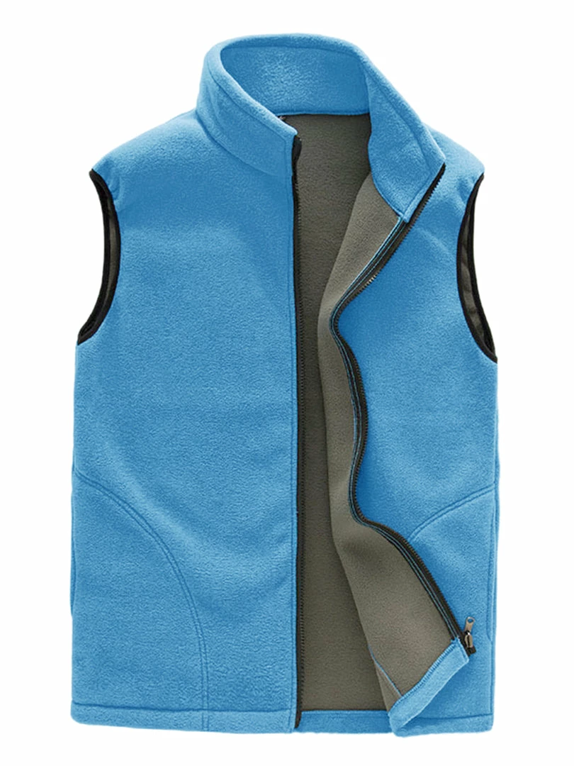 Allegra K Men's Full Zip Plush Vests Sleeveless Lightweight Outdoor Vest Jacket 10 Allegra K Men's Full Zip Plush Vests Sleeveless Lightweight Outdoor Vest Jacket