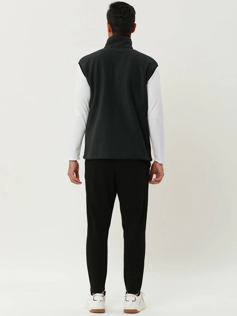 Allegra K Men's Full Zip Plush Vests Sleeveless Lightweight Outdoor Vest Jacket 32 Allegra K Men's Full Zip Plush Vests Sleeveless Lightweight Outdoor Vest Jacket