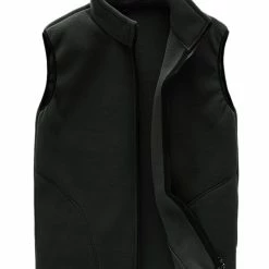 Allegra K Men's Full Zip Plush Vests Sleeveless Lightweight Outdoor Vest Jacket 58 Allegra K Men's Full Zip Plush Vests Sleeveless Lightweight Outdoor Vest Jacket