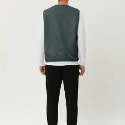 Allegra K Men's Casual Cargo Vest Lightweight Outdoor Safari Travel Fishing Vests With Multi-pockets