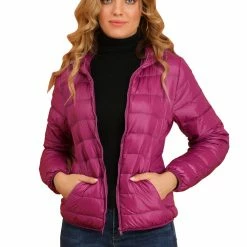 Allegra K Women's Hooded Packable Thickened Short Down Jacket Coat