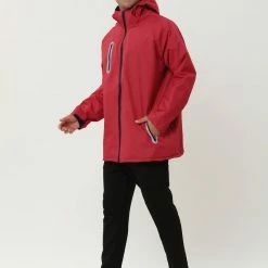 Allegra K Men's Windbreaker Faux Fleece Lined Drawstring Hoodie Zipper Outdoor Jackets 37 Allegra K Men's Windbreaker Faux Fleece Lined Drawstring Hoodie Zipper Outdoor Jackets