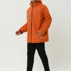 Allegra K Men's Windbreaker Faux Fleece Lined Drawstring Hoodie Zipper Outdoor Jackets 49 Allegra K Men's Windbreaker Faux Fleece Lined Drawstring Hoodie Zipper Outdoor Jackets