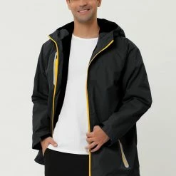 Allegra K Men's Windbreaker Faux Fleece Lined Drawstring Hoodie Zipper Outdoor Jackets 60 Allegra K Men's Windbreaker Faux Fleece Lined Drawstring Hoodie Zipper Outdoor Jackets