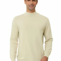 Allegra K Tops Men's Slim Fit Mock Turtleneck Neck Knit Pullover Lightweight Long Sleeves Basic Sweaters 77 Allegra K Tops Men's Slim Fit Mock Turtleneck Neck Knit Pullover Lightweight Long Sleeves Basic Sweaters