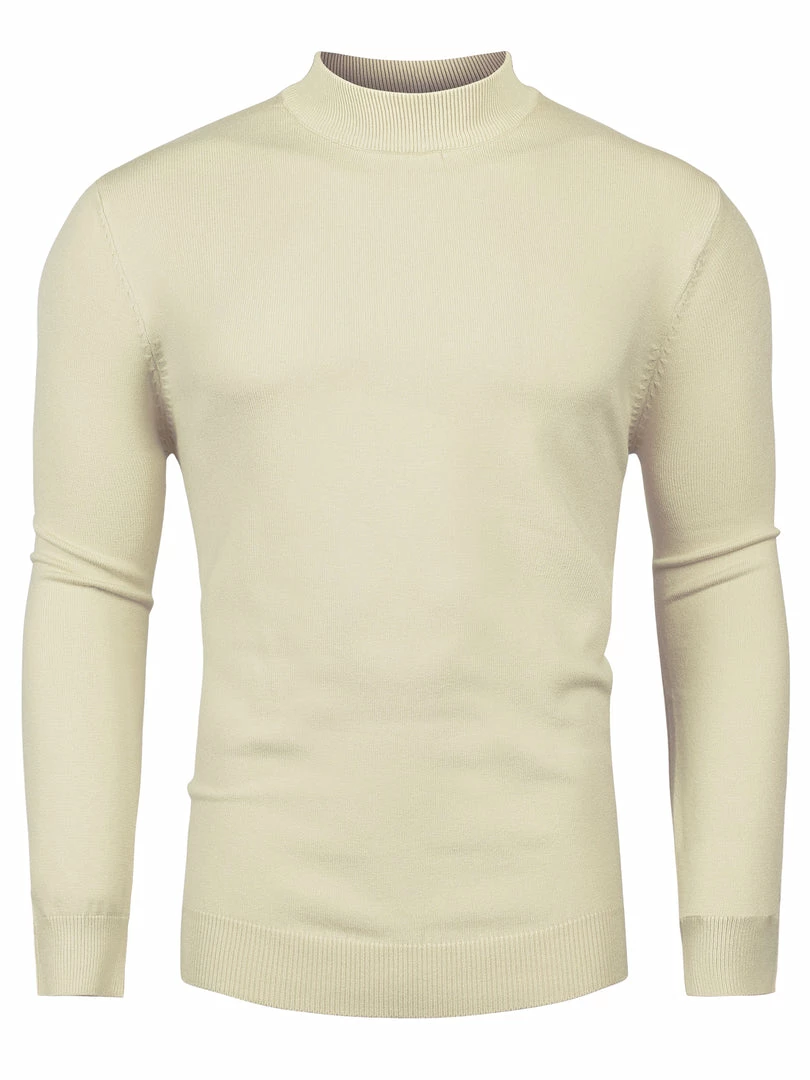 Allegra K Tops Men's Slim Fit Mock Turtleneck Neck Knit Pullover Lightweight Long Sleeves Basic Sweaters 22 Allegra K Tops Men's Slim Fit Mock Turtleneck Neck Knit Pullover Lightweight Long Sleeves Basic Sweaters