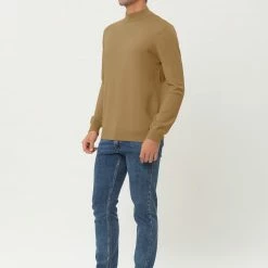 Allegra K Tops Men's Slim Fit Mock Turtleneck Neck Knit Pullover Lightweight Long Sleeves Basic Sweaters 85 Allegra K Tops Men's Slim Fit Mock Turtleneck Neck Knit Pullover Lightweight Long Sleeves Basic Sweaters