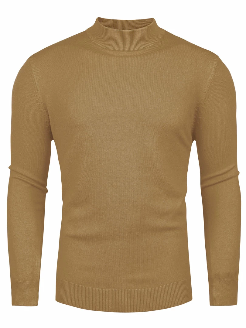 Allegra K Tops Men's Slim Fit Mock Turtleneck Neck Knit Pullover Lightweight Long Sleeves Basic Sweaters 28 Allegra K Tops Men's Slim Fit Mock Turtleneck Neck Knit Pullover Lightweight Long Sleeves Basic Sweaters