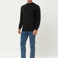 Allegra K Tops Men's Slim Fit Mock Turtleneck Neck Knit Pullover Lightweight Long Sleeves Basic Sweaters 109 Allegra K Tops Men's Slim Fit Mock Turtleneck Neck Knit Pullover Lightweight Long Sleeves Basic Sweaters