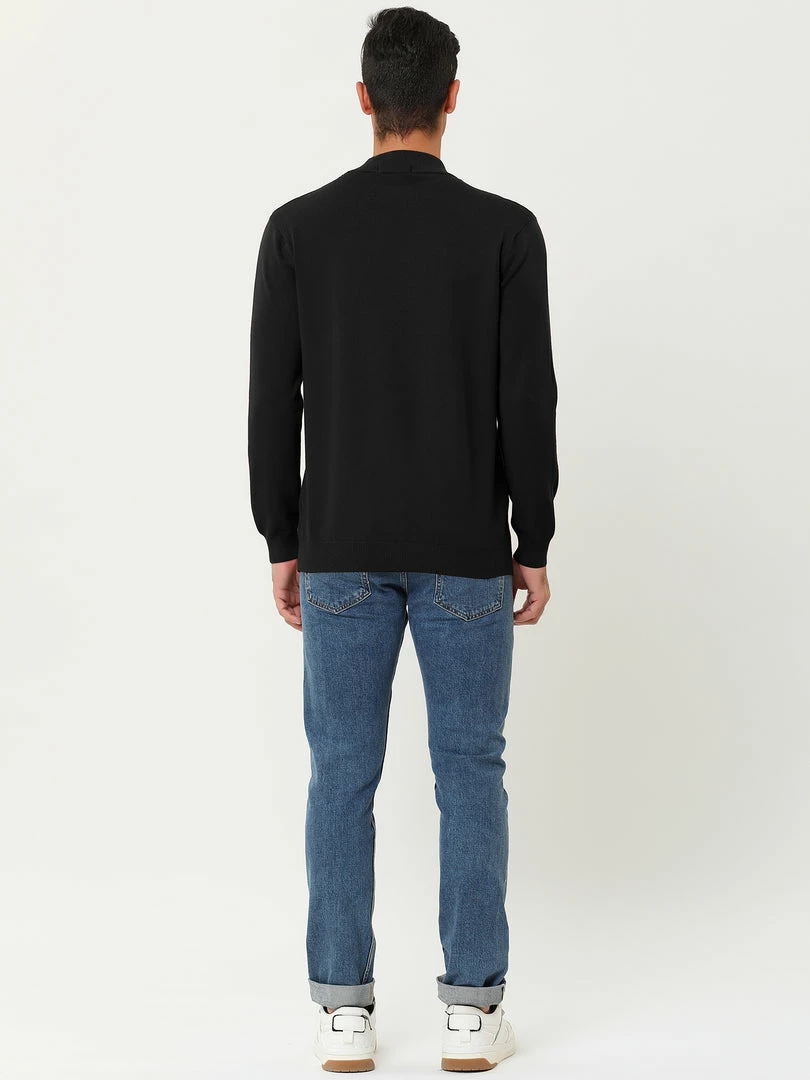 Allegra K Tops Men's Slim Fit Mock Turtleneck Neck Knit Pullover Lightweight Long Sleeves Basic Sweaters 56 Allegra K Tops Men's Slim Fit Mock Turtleneck Neck Knit Pullover Lightweight Long Sleeves Basic Sweaters