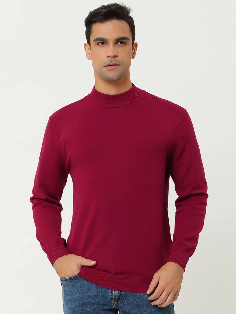 Allegra K Tops Men's Slim Fit Mock Turtleneck Neck Knit Pullover Lightweight Long Sleeves Basic Sweaters 12 Allegra K Tops Men's Slim Fit Mock Turtleneck Neck Knit Pullover Lightweight Long Sleeves Basic Sweaters