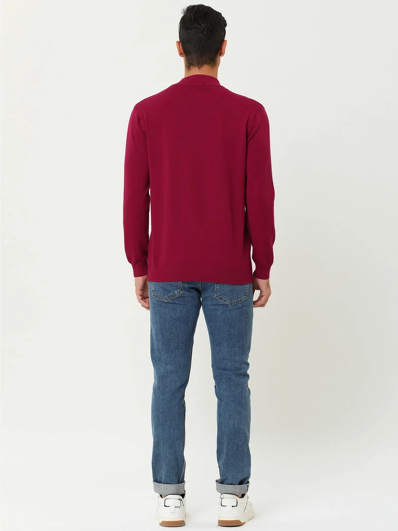 Allegra K Tops Men's Slim Fit Mock Turtleneck Neck Knit Pullover Lightweight Long Sleeves Basic Sweaters 14 Allegra K Tops Men's Slim Fit Mock Turtleneck Neck Knit Pullover Lightweight Long Sleeves Basic Sweaters