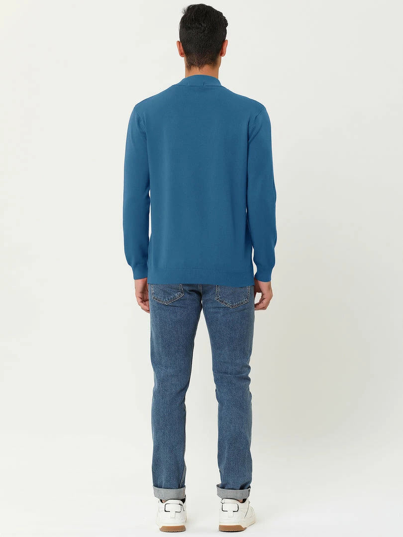 Allegra K Tops Men's Slim Fit Mock Turtleneck Neck Knit Pullover Lightweight Long Sleeves Basic Sweaters 20 Allegra K Tops Men's Slim Fit Mock Turtleneck Neck Knit Pullover Lightweight Long Sleeves Basic Sweaters