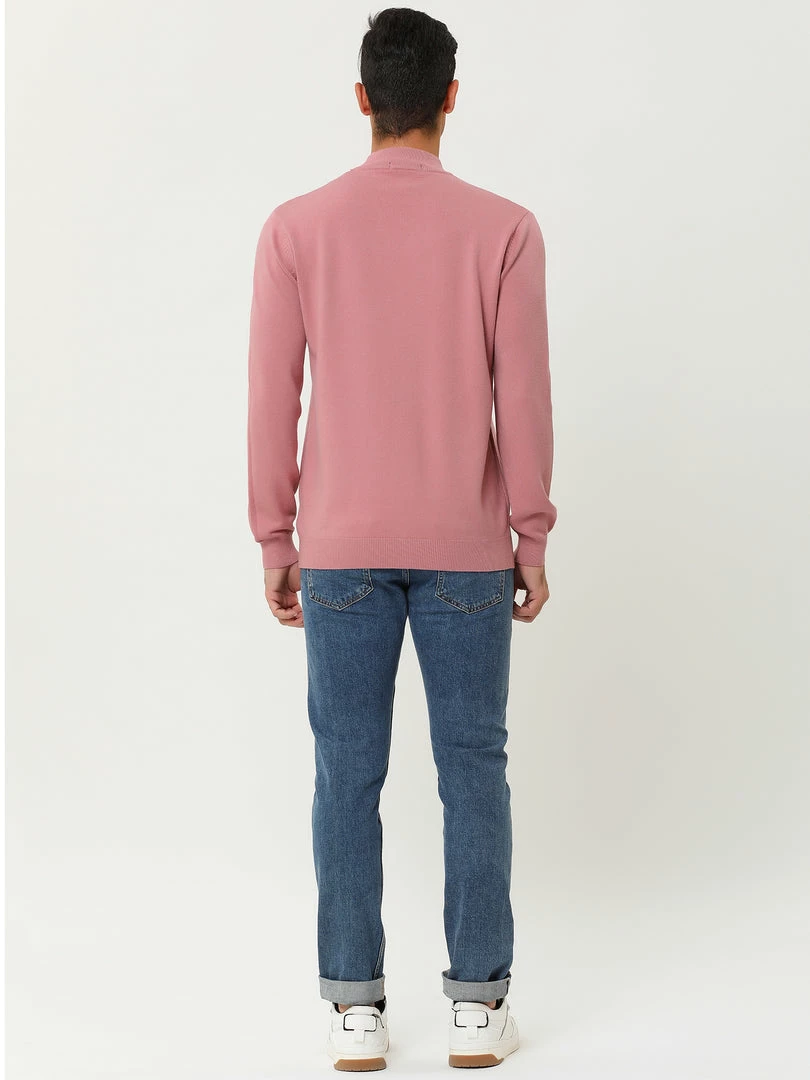 Allegra K Tops Men's Slim Fit Mock Turtleneck Neck Knit Pullover Lightweight Long Sleeves Basic Sweaters 44 Allegra K Tops Men's Slim Fit Mock Turtleneck Neck Knit Pullover Lightweight Long Sleeves Basic Sweaters