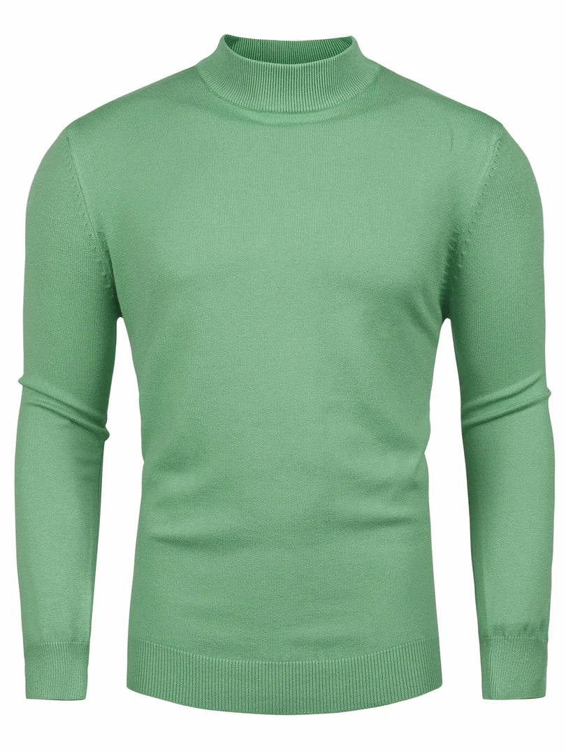 Allegra K Tops Men's Slim Fit Mock Turtleneck Neck Knit Pullover Lightweight Long Sleeves Basic Sweaters 46 Allegra K Tops Men's Slim Fit Mock Turtleneck Neck Knit Pullover Lightweight Long Sleeves Basic Sweaters