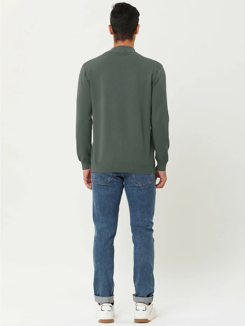 Allegra K Tops Men's Slim Fit Mock Turtleneck Neck Knit Pullover Lightweight Long Sleeves Basic Sweaters 38 Allegra K Tops Men's Slim Fit Mock Turtleneck Neck Knit Pullover Lightweight Long Sleeves Basic Sweaters