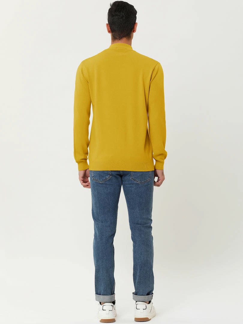 Allegra K Tops Men's Slim Fit Mock Turtleneck Neck Knit Pullover Lightweight Long Sleeves Basic Sweaters 8 Allegra K Tops Men's Slim Fit Mock Turtleneck Neck Knit Pullover Lightweight Long Sleeves Basic Sweaters