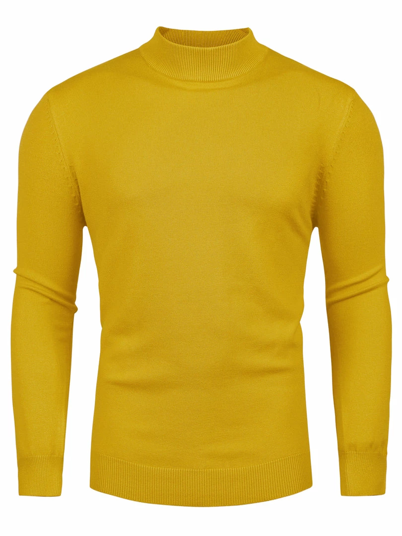 Allegra K Tops Men's Slim Fit Mock Turtleneck Neck Knit Pullover Lightweight Long Sleeves Basic Sweaters 4 Allegra K Tops Men's Slim Fit Mock Turtleneck Neck Knit Pullover Lightweight Long Sleeves Basic Sweaters