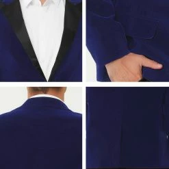 Allegra K Men's Velvet Blazer One Button Party Prom Tuxedo Dinner Suit Jacket Sports Coat 37 Allegra K Men's Velvet Blazer One Button Party Prom Tuxedo Dinner Suit Jacket Sports Coat