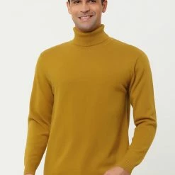Allegra K Men's Casual Turtleneck Sweaters Slim Fit Long Sleeve Turtle Neck Knit Pullover Top 34 Allegra K Men's Casual Turtleneck Sweaters Slim Fit Long Sleeve Turtle Neck Knit Pullover Top