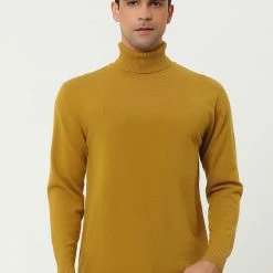 Allegra K Men's Casual Turtleneck Sweaters Slim Fit Long Sleeve Turtle Neck Knit Pullover Top 35 Allegra K Men's Casual Turtleneck Sweaters Slim Fit Long Sleeve Turtle Neck Knit Pullover Top