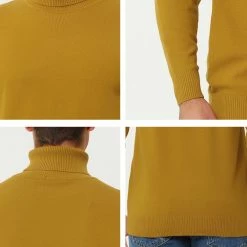 Allegra K Men's Casual Turtleneck Sweaters Slim Fit Long Sleeve Turtle Neck Knit Pullover Top 38 Allegra K Men's Casual Turtleneck Sweaters Slim Fit Long Sleeve Turtle Neck Knit Pullover Top