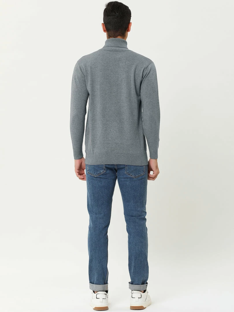 Allegra K Men's Casual Turtleneck Sweaters Slim Fit Long Sleeve Turtle Neck Knit Pullover Top 14 Allegra K Men's Casual Turtleneck Sweaters Slim Fit Long Sleeve Turtle Neck Knit Pullover Top