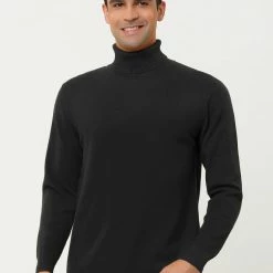 Allegra K Men's Casual Turtleneck Sweaters Slim Fit Long Sleeve Turtle Neck Knit Pullover Top 46 Allegra K Men's Casual Turtleneck Sweaters Slim Fit Long Sleeve Turtle Neck Knit Pullover Top