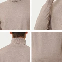 Allegra K Men's Casual Turtleneck Sweaters Slim Fit Long Sleeve Turtle Neck Knit Pullover Top 55 Allegra K Men's Casual Turtleneck Sweaters Slim Fit Long Sleeve Turtle Neck Knit Pullover Top