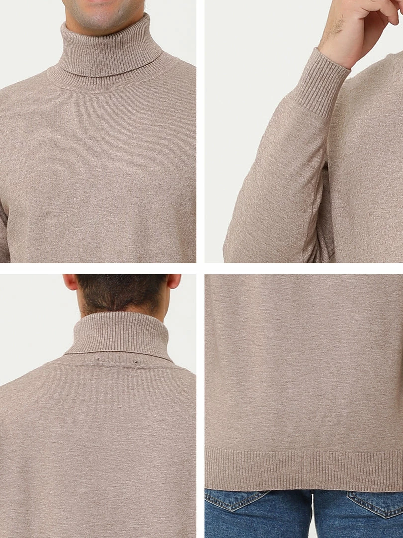 Allegra K Men's Casual Turtleneck Sweaters Slim Fit Long Sleeve Turtle Neck Knit Pullover Top 26 Allegra K Men's Casual Turtleneck Sweaters Slim Fit Long Sleeve Turtle Neck Knit Pullover Top