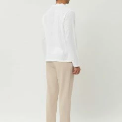 Allegra K Men's Linen Henley Shirts Collar Button Casual Long Sleeve T-Shirts