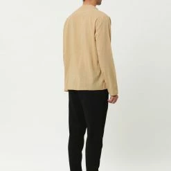 Allegra K Men's Linen Henley Shirts Collar Button Casual Long Sleeve T-Shirts