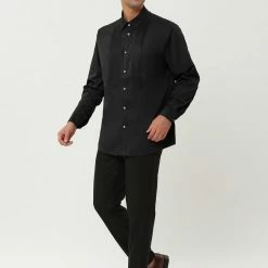 Allegra K Men's Slim Fit Long Sleeves Button Down Party Prom Dress Shirts