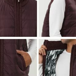Allegra K Men's Winter Puffer Vest Quilted Zipper Sleeveless Plush Lined Jacket Outdoor 33 Allegra K Men's Winter Puffer Vest Quilted Zipper Sleeveless Plush Lined Jacket Outdoor