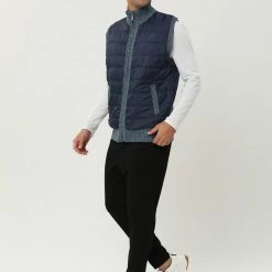 Allegra K Men's Winter Puffer Vest Quilted Zipper Sleeveless Plush Lined Jacket Outdoor 25 Allegra K Men's Winter Puffer Vest Quilted Zipper Sleeveless Plush Lined Jacket Outdoor