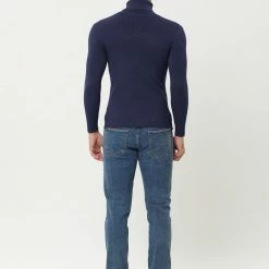 Allegra K Men's Turtleneck Sweaters Winter Ribbed Cable Knit Pullover Sweater