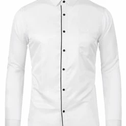 Allegra K Men's Dress Shirt Classic Slim Fit Long Sleeve Button Down Business Shirt