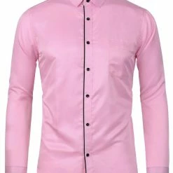 Allegra K Men's Dress Shirt Classic Slim Fit Long Sleeve Button Down Business Shirt