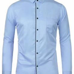 Allegra K Men's Dress Shirt Classic Slim Fit Long Sleeve Button Down Business Shirt