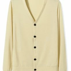 Allegra K Men's Cardigan Sweater Button Closure V Neck Casual Knitted Sweaters