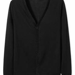 Allegra K Men's Cardigan Sweater Button Closure V Neck Casual Knitted Sweaters