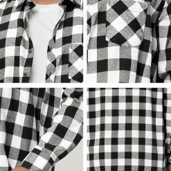 Allegra K Men's Casual Long Sleeve Button Down Plaid Checked Dress Shirts 81 Allegra K Men's Casual Long Sleeve Button Down Plaid Checked Dress Shirts