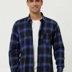 Allegra K Men's Casual Long Sleeve Button Down Plaid Checked Dress Shirts 95 Allegra K Men's Casual Long Sleeve Button Down Plaid Checked Dress Shirts